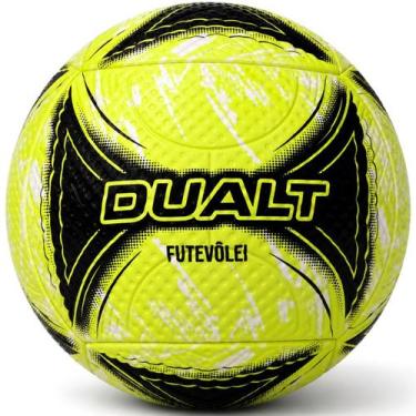 Imagem de Bola Futevôlei Dualt Training Praia Treino Recreativa, Amarelo, Preto