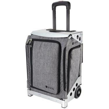 Imagem de Bolsa de viagem ZUCA Artist Navigator cinza com estrutura prateada