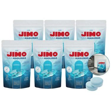 Imagem de 12 Pastilhas Limpa Máquinas Lavar Louças 17g Desengordurante - Jimo