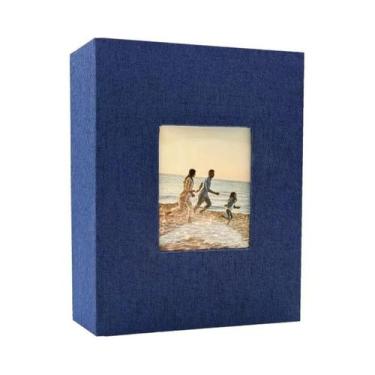 Imagem de Álbum De Fotos Grande Em Linho Com 200, 300, 600 Bolsos Para Fotos 4x6