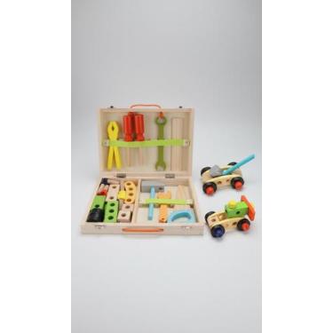Imagem de Kit Maleta Infantil Madeira com Ferramentas Educativas - Congratulatio