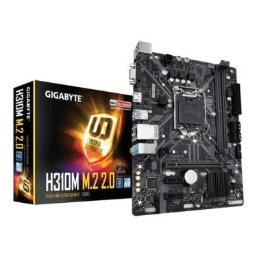 Imagem de Placa-mae Gigabyte H310m M.2 2.0 LGA 1151 Intel H310 Atx M preta