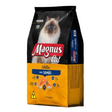 Imagem de Ração Magnus Cat Premium para Gatos Adultos Sabor Salmão 10,1kg