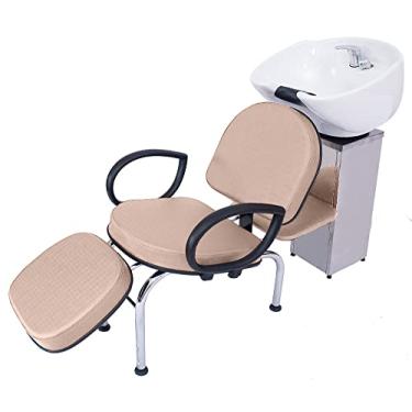 Imagem de Lavatório Salão Beleza Cabeleireiro Louça Inox Roma Pérola