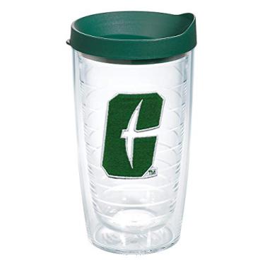 Imagem de Tervis Feito nos EUA com parede dupla University of North Carolina UNC Charlotte 49ers copo isolado mantém as bebidas frias e quentes, 473 g, logotipo