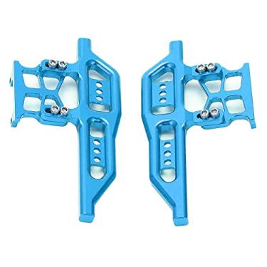 Imagem de VGEBY Peças de substituição do pedal lateral de liga de alumínio RC para o carro Axial SCX24 90081 C10 1/24 RC Crawler (1 par) (azul)