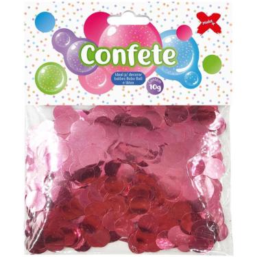 Imagem de Artigo Para Festa Confete Redondo Rosa 10G Meta