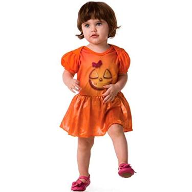 Imagem de Fantasia De Halloween Bebe Vestido de Abobora GG 9-12 Meses