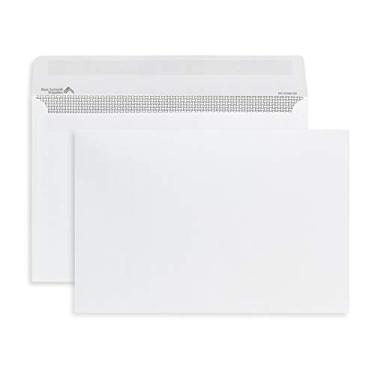 Imagem de Envelopes 250 6x9, lado aberto, envelopes de livreto de segurança autoselo de látex, segura com segurança um pequeno livreto, catálogo, cartão ou folheto com aba forte de autovedação, 250 envelopes brancos abertos laterais