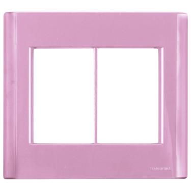 Imagem de Placa 6 Postos 4x4 Tramontina Giz Rosa Tramontina