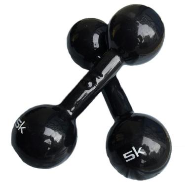 Imagem de Halter Bola (cotonete) Ahead Sports Preto 5kg