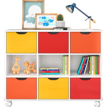 Imagem de Nicho Organizador Qmovi C/ 6 Gavetas Coloridas 