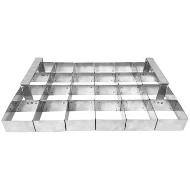 Imagem de Aro Cortador De Brownie 24 Cav 6 X 6 X 3 Sem Assadeira