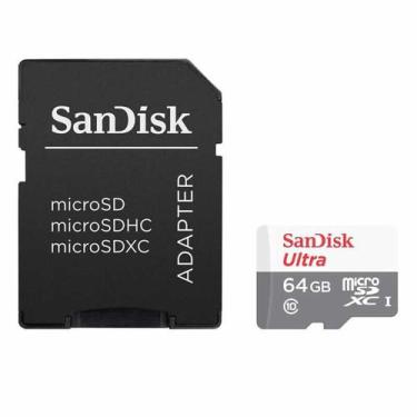 Imagem de Cartão De Memória Sandisk 64Gb Microsd Com Adaptador 25761