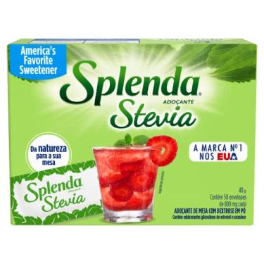 Imagem de SPLENDA Adoçante Em Pó Stevia Splenda Caixa 40G 50 Unidades