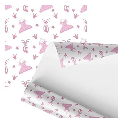 Imagem de Papel De Parede Adesivo Sapato Ballet Rosa Infantil 2,80m