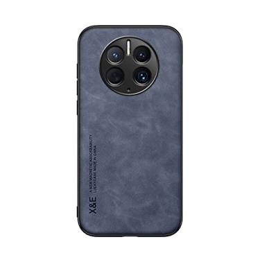 Imagem de Kepuch Silklike Capa para Huawei Mate 50 Pro - Case Placa de Metal Embutida para Huawei Mate 50 Pro - Azul