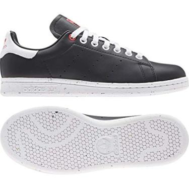 Imagem de adidas Womens Stan Smith Lace Up Sneakers Shoes Casual - Black - Size 7.5 M