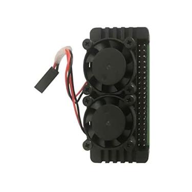 Imagem de TECKEEN Caixa de dissipador de calor de liga de alumínio com ventiladores duplos para Raspberry Pi Zero 2W