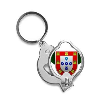 Imagem de Cortador de unhas de aço inoxidável com emblema nacional de Portugal