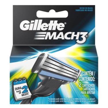 Imagem de Carga Para Aparelho De Barbear Mach3 Gillette 2 Unidades - Gilette