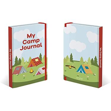 Imagem de Paper Frenzy Camp Journal 5,25 x 8,25 para acampamento viagem férias e verão divertido crianças ou adultos 128 páginas capa dura