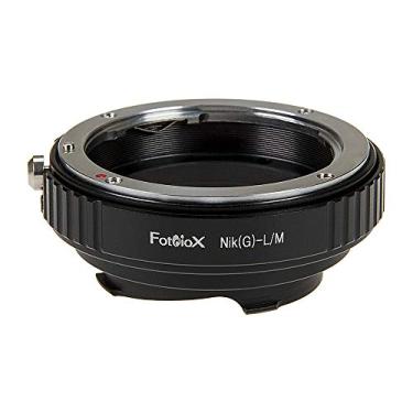 Imagem de Adaptador de montagem de lente Fotodiox com codificação M Leica de 6 bits - Lente Nikon Nikkor F de montagem tipo G D/SLR para corpo de câmera de telêmetro de montagem Leica M com seletor de controle de abertura embutido