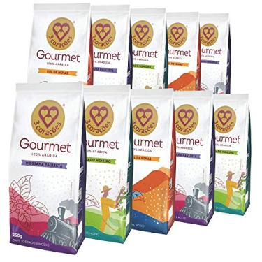 Imagem de 10 Pacotes de 250g, Café Moído, Três Corações Gourmet