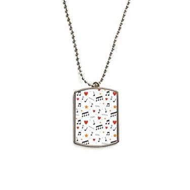 Imagem de DIYthinker Colar com pingente de corrente de aço inoxidável para cães com estrelas com corações