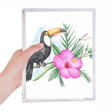 Imagem de Caderno Ramphastos Toco Tropical Bird Notebook Folhas Soltas Diário Recarregável