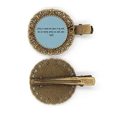 Imagem de Grampo de cabelo Qoutes Famous People Healing Sorrow Hushed Heart Hairpin