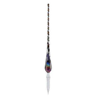 Imagem de Caneta colorida, Jadpes Crystal Starry Sky Glass Dip Pen Signature Ink Pen Conjunto de canetas-tinteiro com porta-canetas de tinta (Coloful)
