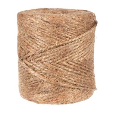 Imagem de GOLBERG G Corda de juta natural - 2 pregas x 2 mm x 375 pés - Corda de jardinagem - Corda de embalagem durável