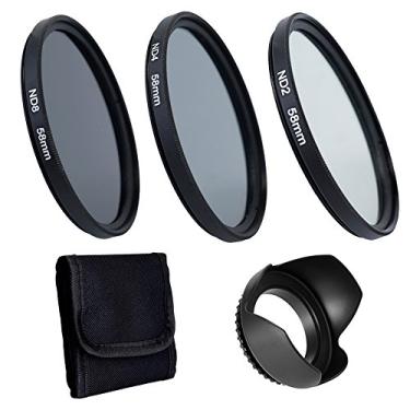 Imagem de Domary Kit de filtros de lente de câmera profissional para cobertura de lente compatível com acessórios de fotografia Ca-non Dslr de 58 mm