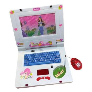 Imagem de Laptop Interativo Infantil Criança Educativo Menina - Rosa - Giro