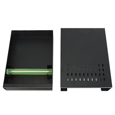 Imagem de Gaveta de café de Grande Capacidade, Caixa de pó Removível de Aço Inoxidável Fácil de Limpar para Cozinha (Preto)