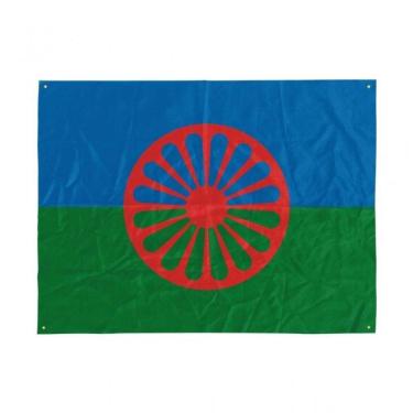 Imagem de Toalha Tarot Cartas Bandeira Cigana Em Tecido 75 X 75 Cm