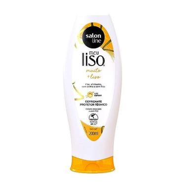 Imagem de Salon Line, Defrizante Protetor Térmico, Meu Liso Muito + Liso, Vegano - Para Cabelos Lisos Naturais, Alisados ou Relaxados, 200 ml