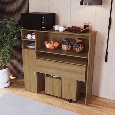 Imagem de Armário Lateral com Mesa Dobrável Berlim Nova Móbile