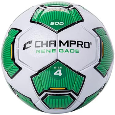 Imagem de Champro Bola de futebol Renegade, tamanho 4, verde óptico