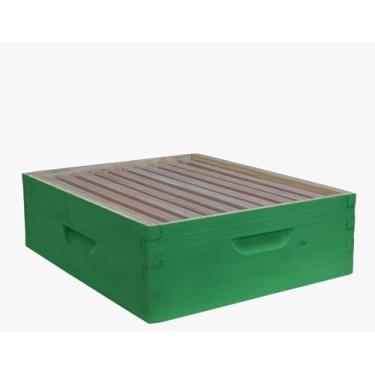 Imagem de Melgueira Caixa Abelhas Langstroth Eucalipto Verde com arame