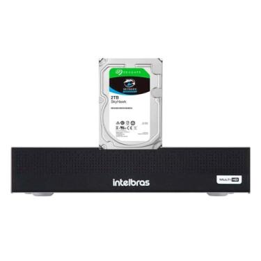 Imagem de Gravador Digital de vídeo Intelbras Mhdx 1008-c Full Hd Compressão de Vídeo H.265+ e Criptografia + Hd Skyhawk 2tb