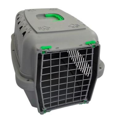 Imagem de Caixa De Transporte Com Porta De Aço Para Gatos E Cães Durafalcon Neon