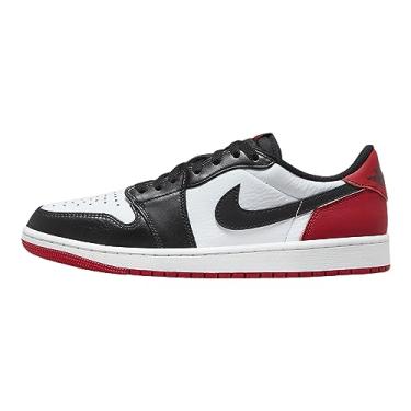 Imagem de Nike Tênis masculino Air Jordan 1 Low, Branco/preto - vermelho universitário, 12