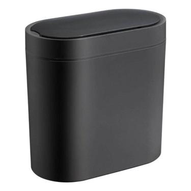 Imagem de Lixeira Banheiro Plástico 6 L Automática 27x26x14cm - Preta