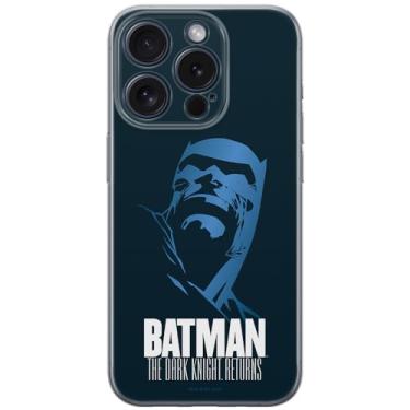 Imagem de ERT GROUP Capa de celular para iPhone 15 PRO original e oficialmente licenciada DC padrão Batman 034 perfeitamente adaptada à forma do celular, capa feita de TPU