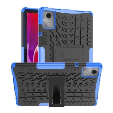 Imagem de Maomini Capa para tablet Lenovo Tab M11 de 11 polegadas versão 2024 (TB-330FU / 330XU), capa protetora protetora resistente com suporte (azul)