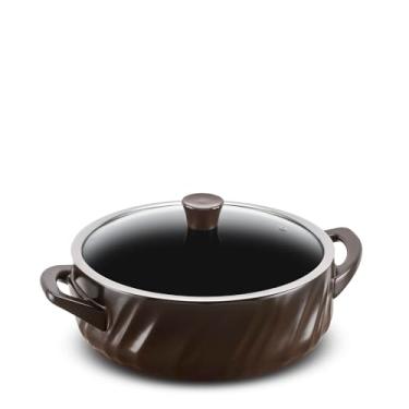 Imagem de Ceraflame Caçarola Baixa Twist 28cm 4500ml (Indução) - Chocolate