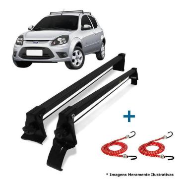 Imagem de Rack De Teto Bagageiro + 2 Elasticos Ford Ka 2008 A 2013