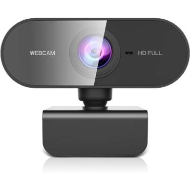 Imagem de Webcam Full HD 1080p com Microfone Visão 360º - Imagem Nítida e Instalação Automática para Home Office e Videoconferências